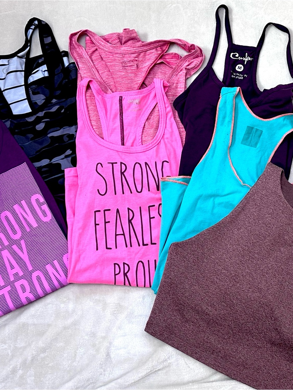Lot of 5 Women's Athletic Tank Tops
